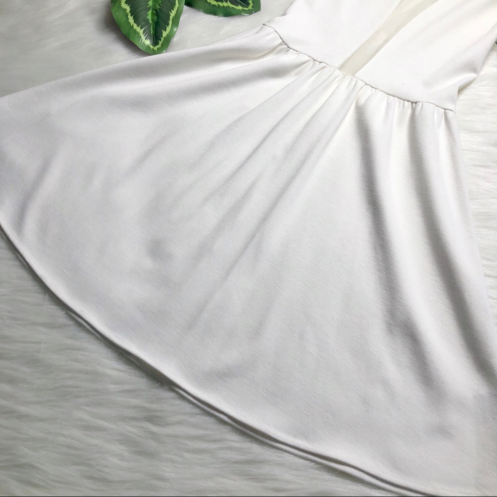 For Love And Lemons New Ivory Sheer Skater Dress - Picture 8 of 15